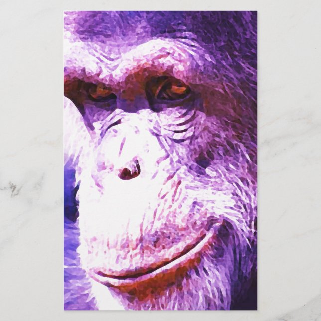 Lámina Chimpanzee sonriente (Anverso)