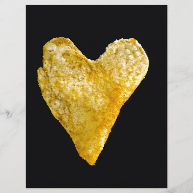 Lámina Chip de papa en forma de corazón (Anverso)