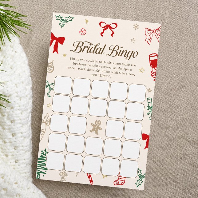 Lámina Christmas Bridal Shower Bingo Game (Subido por el creador)