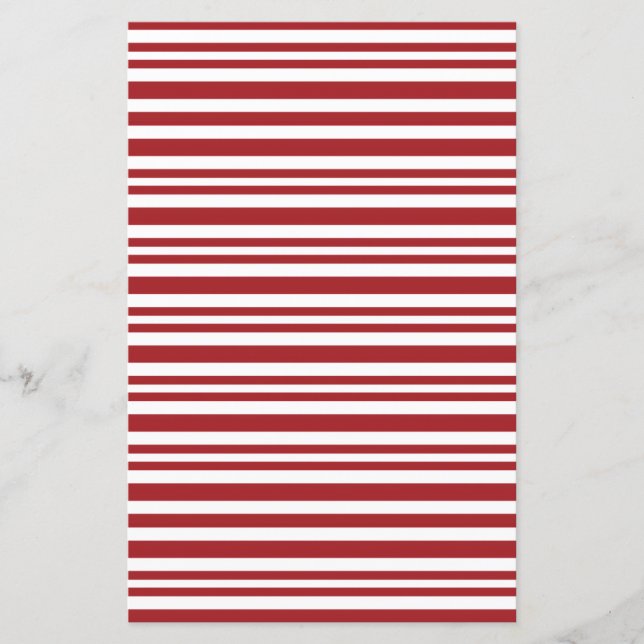 Lámina Christmas Candy Cane Stripes Scrapbook Paper (Anverso)