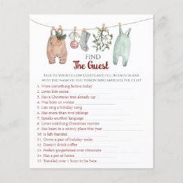 Lámina Christmas Clothes Find The Guest Game