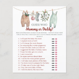 Lámina Christmas Clothes Guess Who Mom or Dad Game