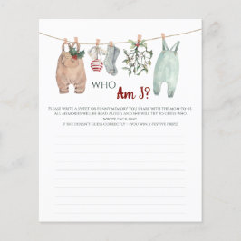 Lámina Christmas Clothes Who Am I?