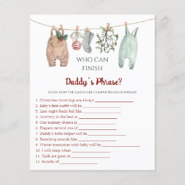 Lámina Christmas Clothes Who Can Finish Daddy 's Phrase