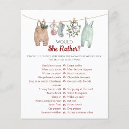 Lámina Christmas Clothes Would She Rather Game