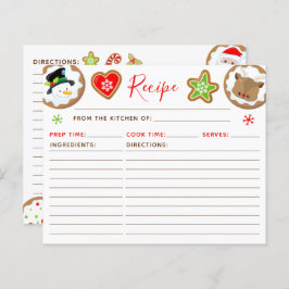 Lámina Christmas Cookie Exchange Red and Green Recipe