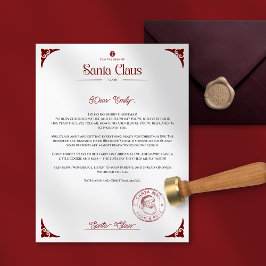 Lámina Christmas Letter from Santa Claus