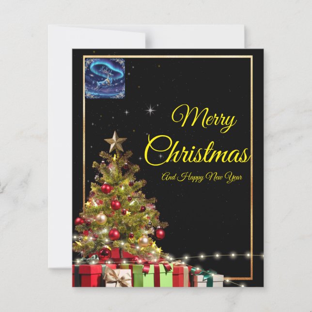 Lámina Christmas Party Invitation | Elegant Holiday Greet (Anverso)