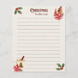 Lámina Christmas To-Do List Notepad