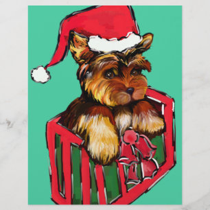LÁMINA CHRISTMAS YORKIE POO