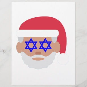 Lámina christmukkah santa claus emoji