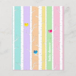 Lámina Chupinada Presupuesto Bosque del Arcoíris Baby Sho