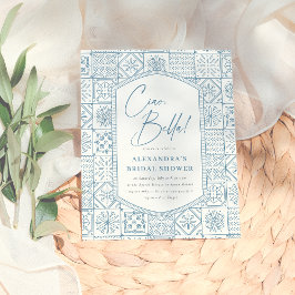 Lámina Ciao Bella Whimsical Italiana Azulejos Bridal Duch