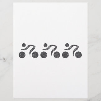 Lámina Ciclistas en gris