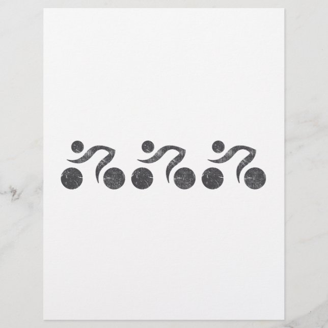 Lámina Ciclistas en gris (Anverso)