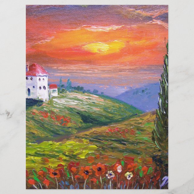 Lámina Cielo de incendios de la Toscana (Anverso)