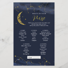 Lámina Cielo nocturno sobre la luna qué hay en tu bolsill