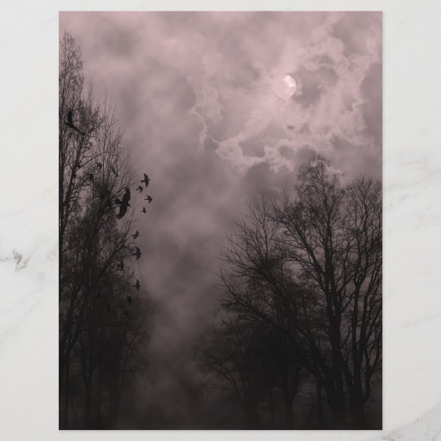 Lámina Cielo rojo ensordecedor con Ravens (Anverso)