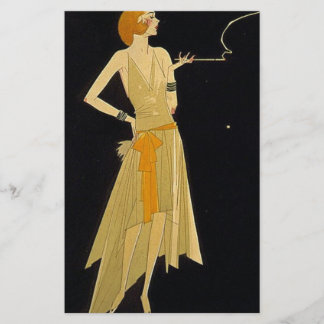 Lámina Cigarrillo para fumadores Art Deco