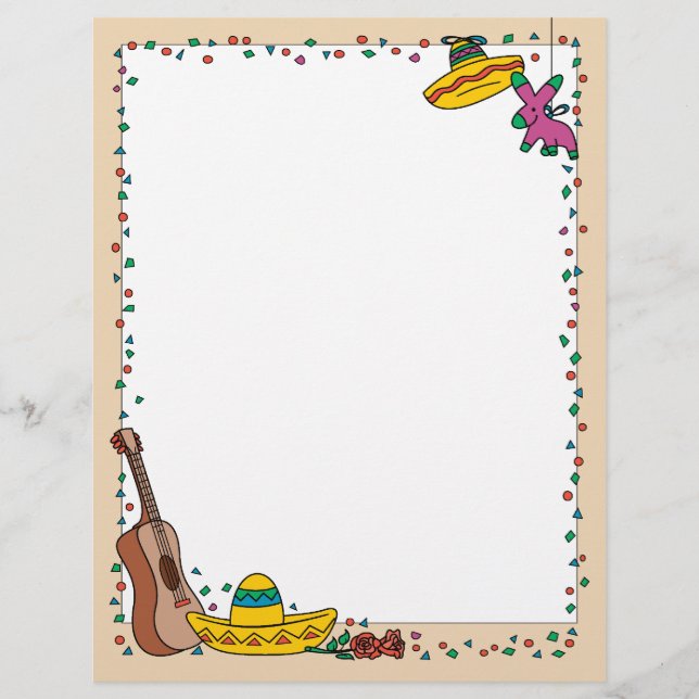 Lámina Cinco De Mayo Letterhead (Anverso)