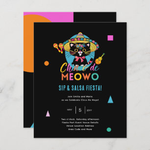 Lámina Cinco de Meowo Fiesta de Fiesta Cat Mayo