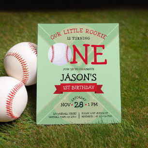 Lámina Cinta de béisbol lindo Presupuesto Invitación de c