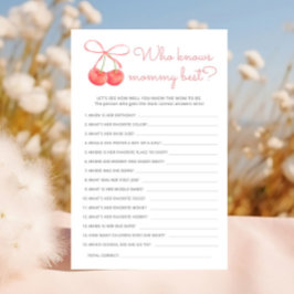 Lámina Cinta rosa cereza que conoce a mamá mejor juego