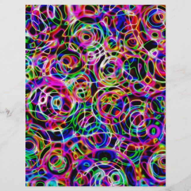 Lámina Círculos de neón (Anverso)