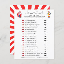 Lámina Circus Carnival Watercolor Dijo que ella dijo jueg