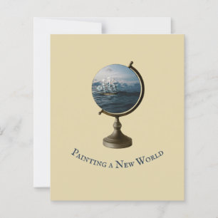 Lámina Cita artística "Paiting a New World" Collage Art