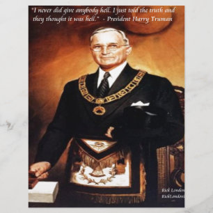 Lámina Cita de Harry Truman "No les di infierno"