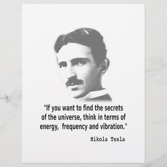 Lámina Cita De Nikola Tesla (Anverso)