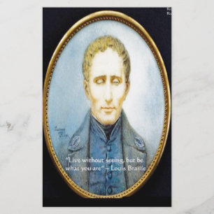 Lámina Cita famosa de Louis Braille