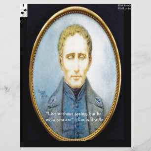 Lámina Cita famosa de Louis Braille