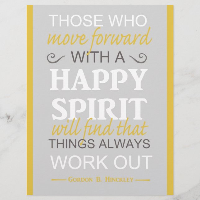 Lámina cita inspiradora de gordon b hinckley lds (Anverso)