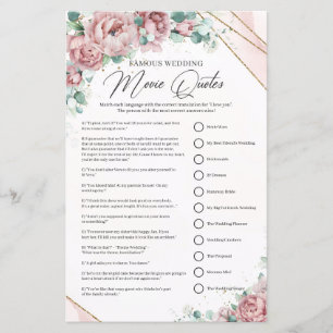 Lámina Citas de películas de Boda de flores de Rubor