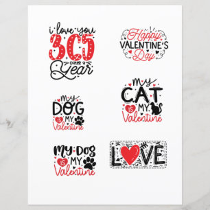Lámina Citas románticas del Día de San Valentín