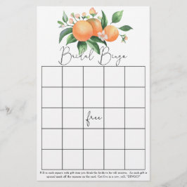 Lámina Cítrico - Juego de bingo para despedida de soltera