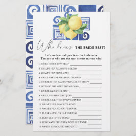 Lámina Cítricos limoneros - Quién conoce el mejor juego d