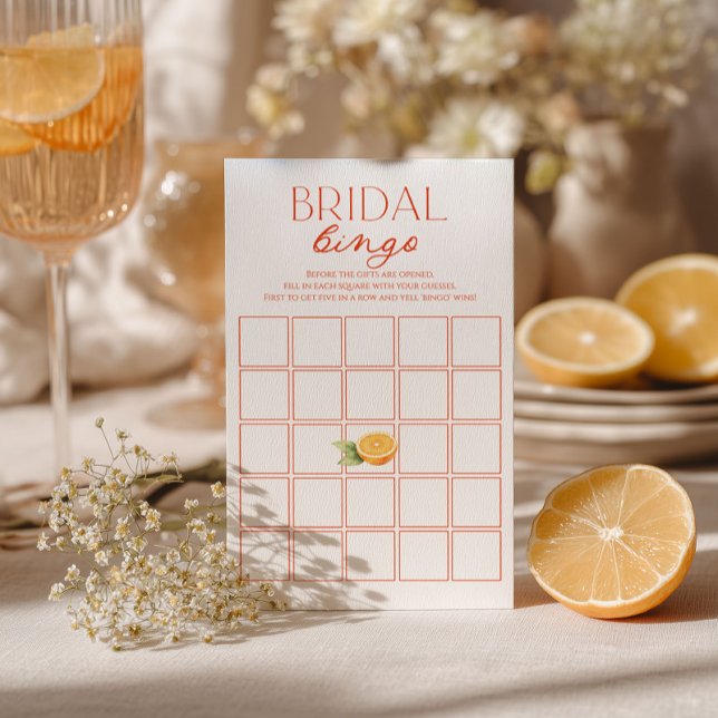 Lámina Citrus Bridal Shower Bingo Game  (Subido por el creador)
