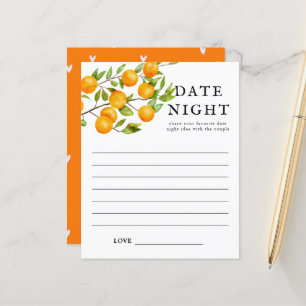 Lámina Citrus Bridal Shower Date Ideas Noche