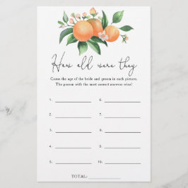 Lámina Citrus - ¿Cuántos años tenían el juego de novias?