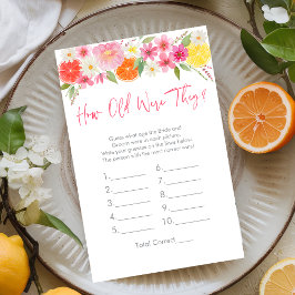 Lámina Citrus Floral Cuán Viejos Eran Las Novias