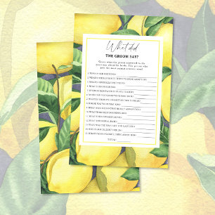 Lámina Citrus lemon - ¿Qué dijo el novio del juego de nov