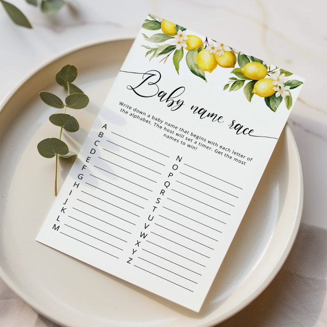 Lámina Citrus limón bebé raza juego de ducha bebé (Subido por el creador)