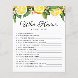 Lámina Citrus limón que conoce a la mamá del juego del be