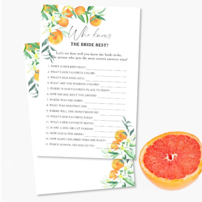 Lámina Citrus - Quién conoce el mejor juego de la novia (Subido por el creador)