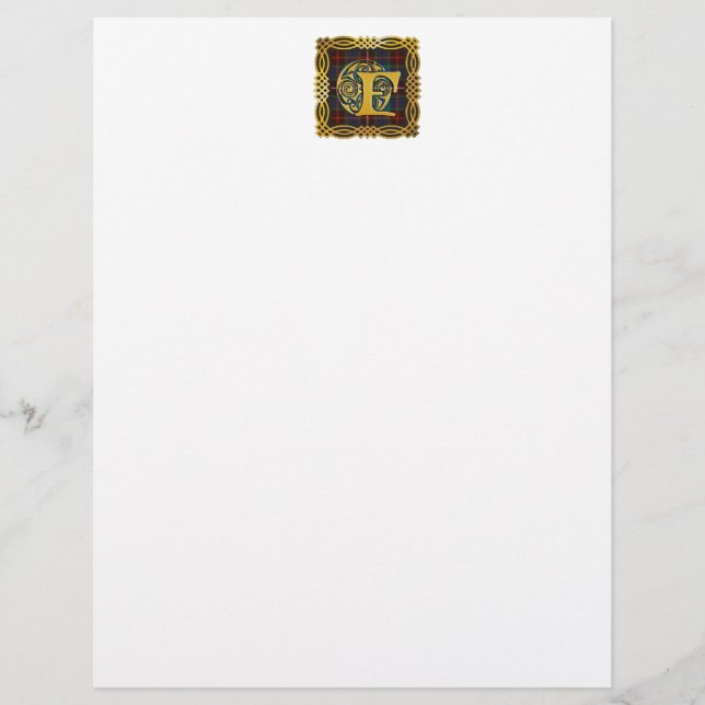 Lámina Clan Fraser Antiguo Tartán (Anverso)