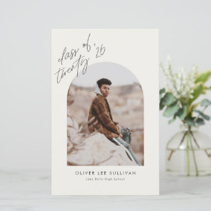 Lámina Clase de la Invitación de graduación del arco peki