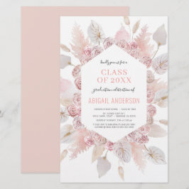 Lámina Clase de presupuesto de la Invitación de Boho Grad